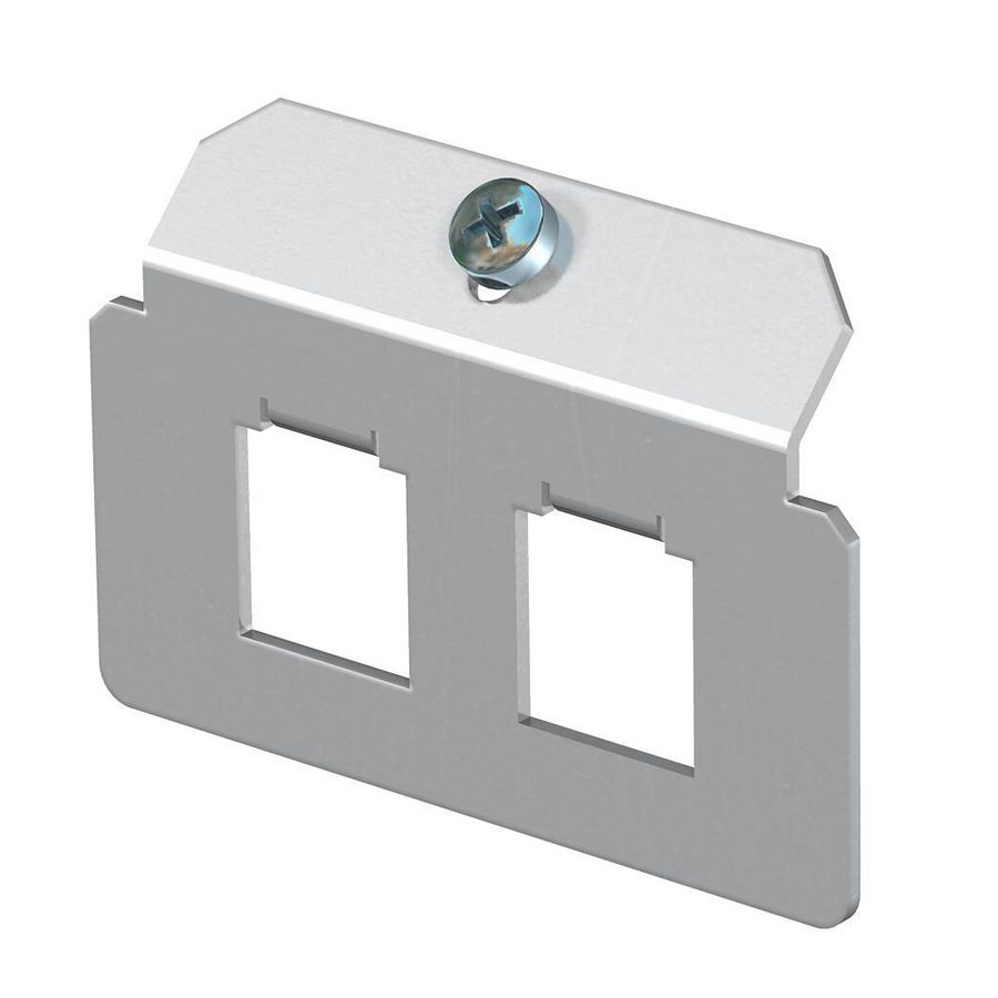 Dragerplaat 2 x gatenpatroon type F rvs A2 1.4301