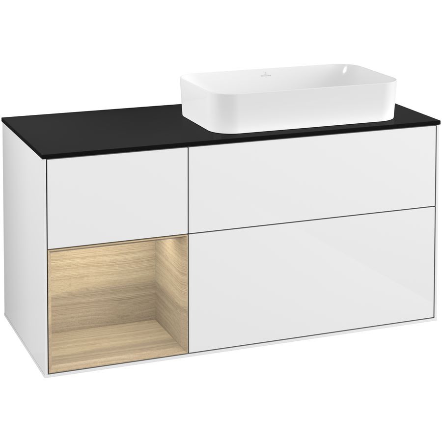 Wastafelonderkast Finion 1200x603x501mm G.White.L G272PCGF