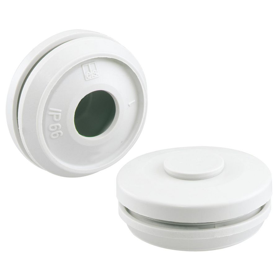 Dubbele membraaninvoeringen M16 zuiver wit IP66 VVE=50