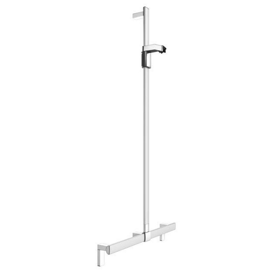 Douchegreep met douchestang 700/1301mm zilver geeloxeerd