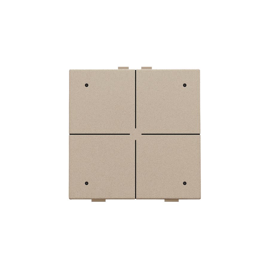 4-voudig drukknop leds/comfortsens. HomeControl champagne