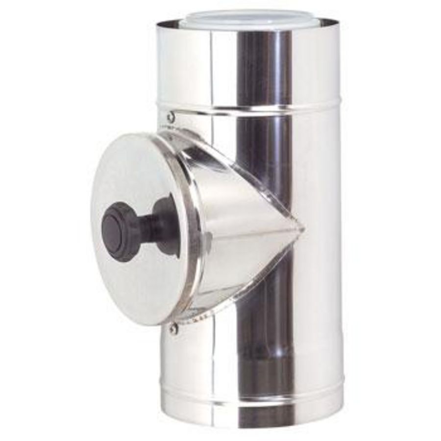 Rolux buitenwandsysteem inspectiebuis concentrisch 60/100 pp/inox