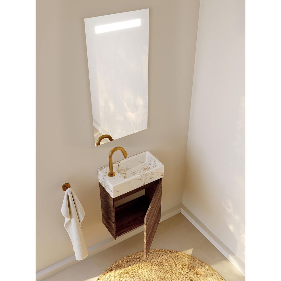 TAB Marm white Tiny Left+BC SPR-UP_20 Tobacco Oak