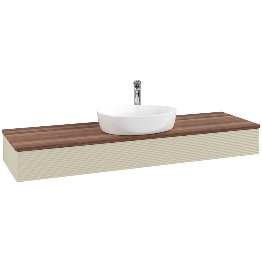 Wastafelonderkast Antao 1600x190x500mm S.Grey Matt Lacquer K14152HJ