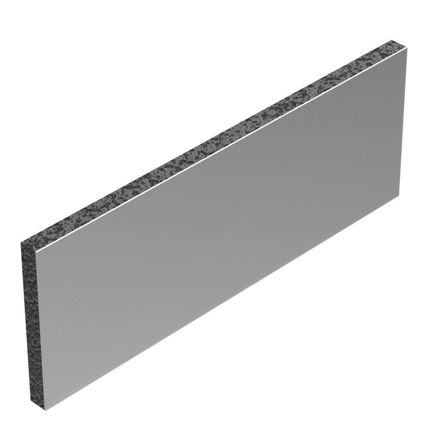 Bouwbeschermingsmat alu-gecoat 300x110x12 rubber