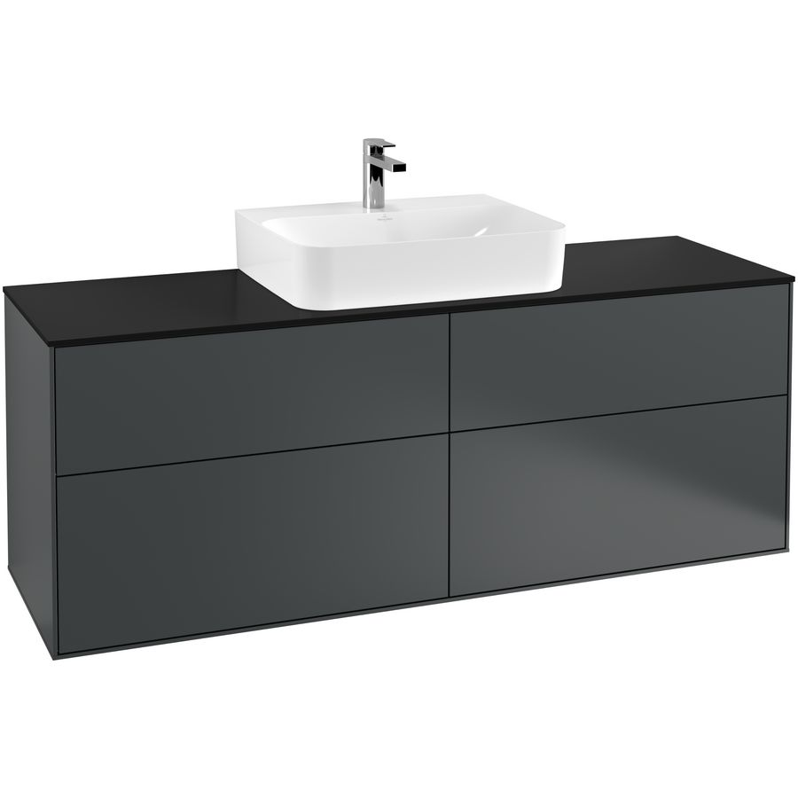 Wastafelonderkast Finion 1600x603x501mm Mid.Blue Matt Lacquer G19200HG