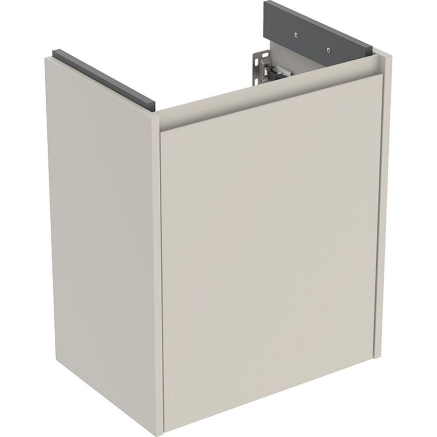 Onderkast voor wastafel 1 deur 50x60.5x33.7cm Breedte wastafel=55cm zandgrijs / gelakt zijdemat
