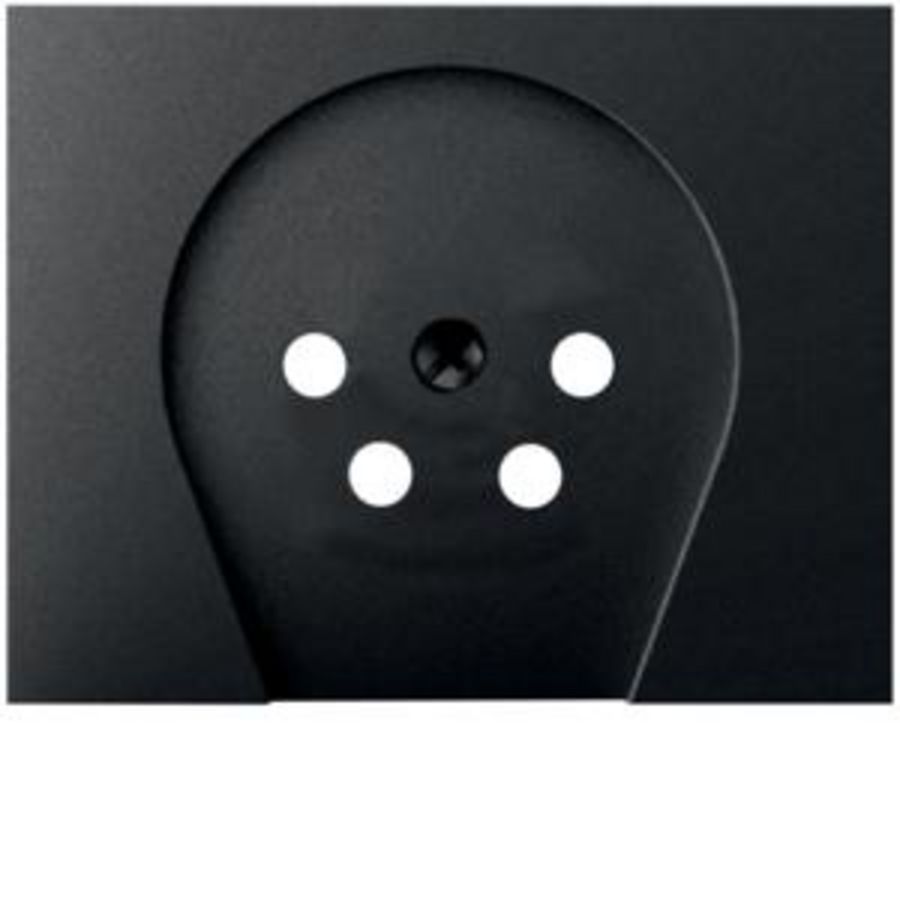 Centraaldoos PTT-tel. contactd. berker K.1/K.5 antraciet