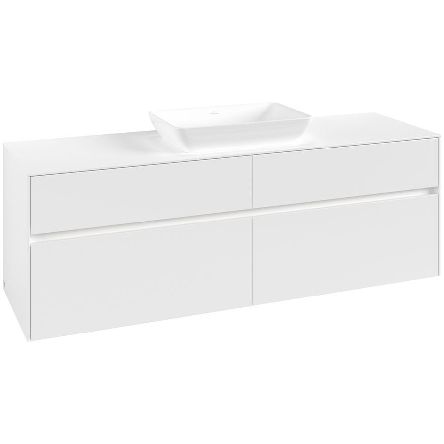 Wastafelonderkast Collaro 1600x548x500mm Wh.Matt C120B0MS