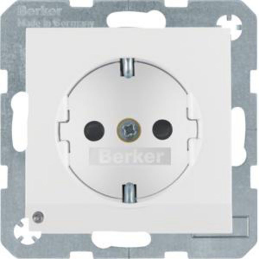 Wandcontactdoos RA led-orient. berker S.1/B.3/B.7 mat