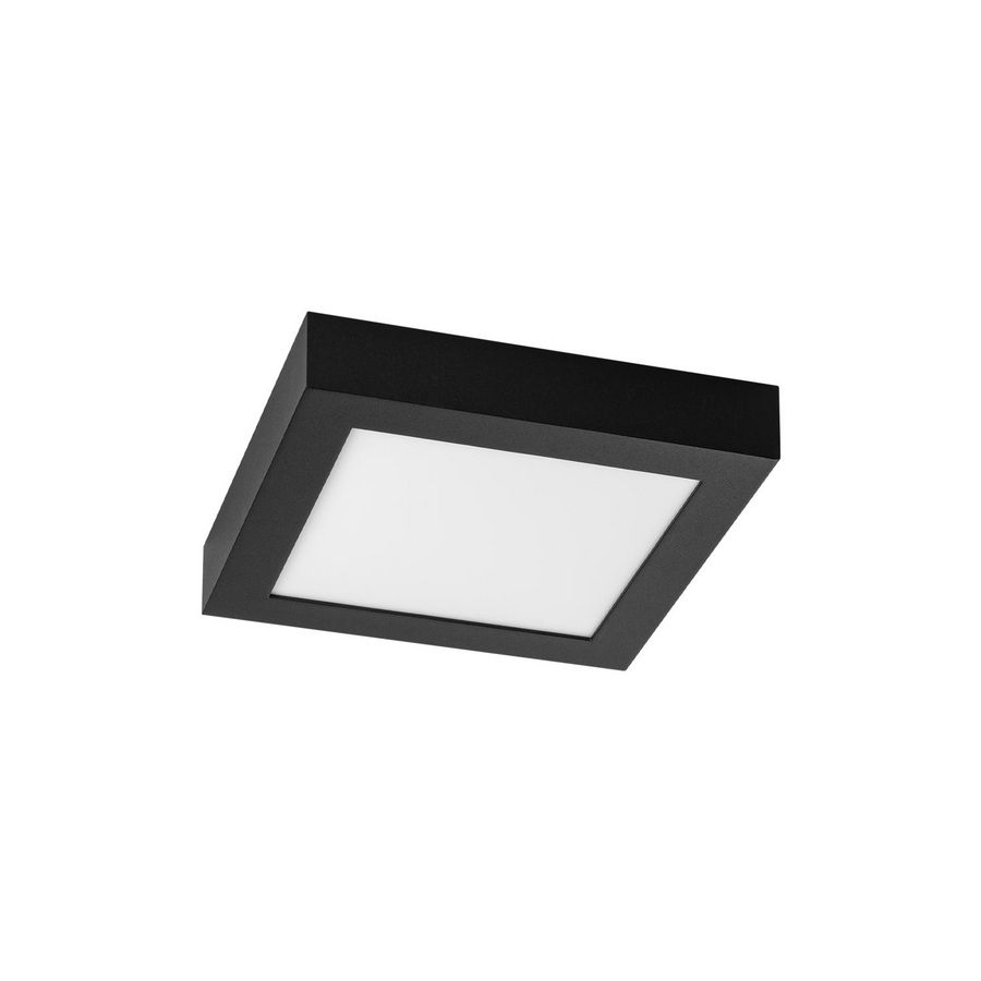 Opbouwarmatuur LED Pro-Ceiling zwart 220x220mm H=39mm max. 20W IP40 dimbaar