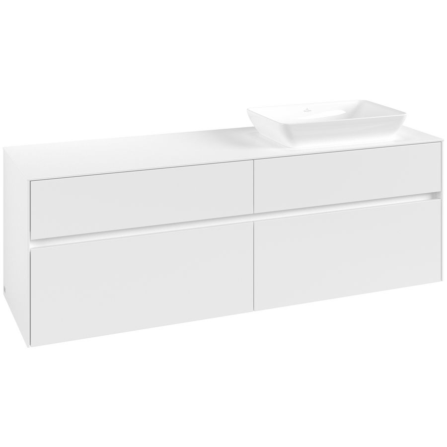 Wastafelonderkast Collaro 1600x548x500mm Wh.Matt C12200MS