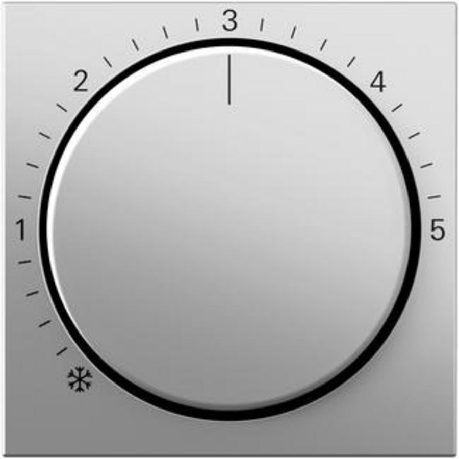 Afdekking ruimtetemperatuurregelaar System 55 edelstaal