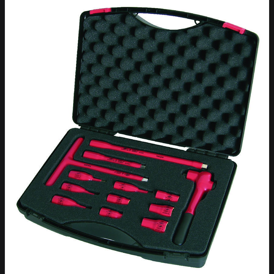 Doppenset in koffer 13-delig 3/8" aandrijving 1000V VDE