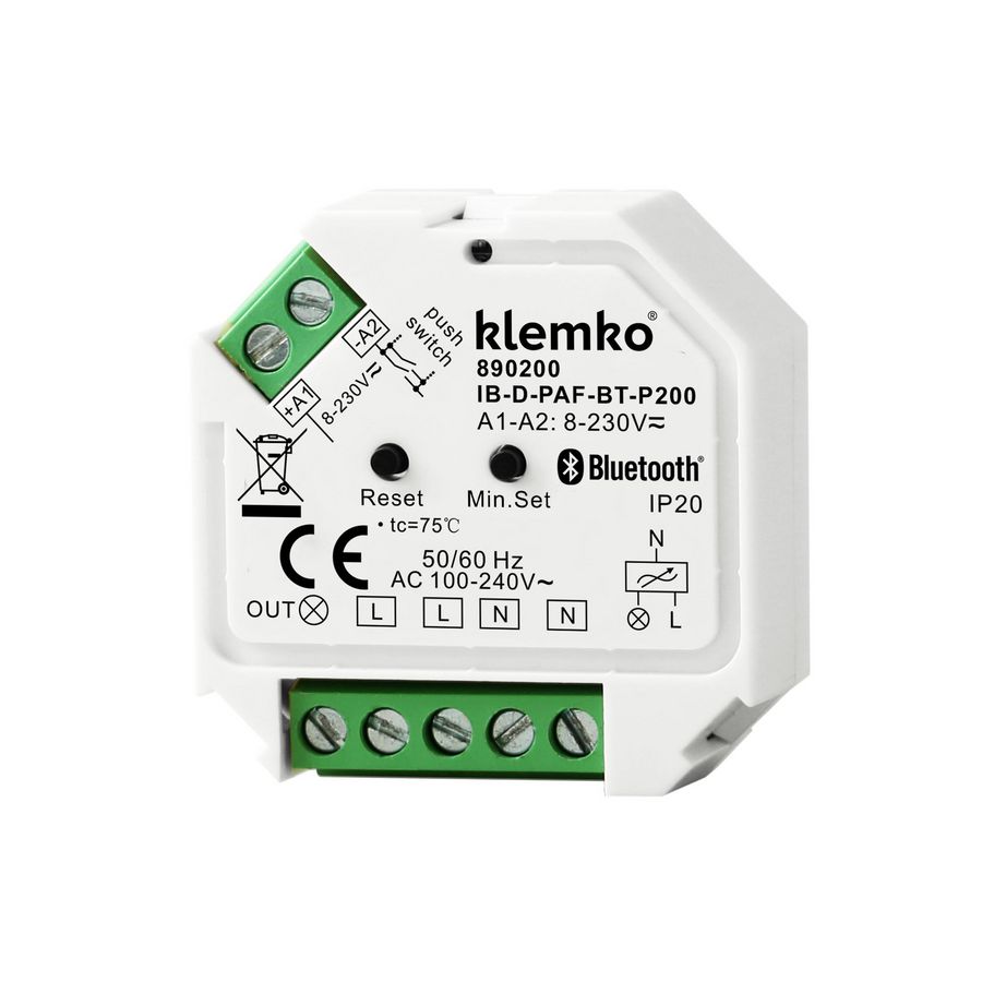 Dimmer inbouw Bluetooth faseafsnijding 1-200W LUMIKO EASY