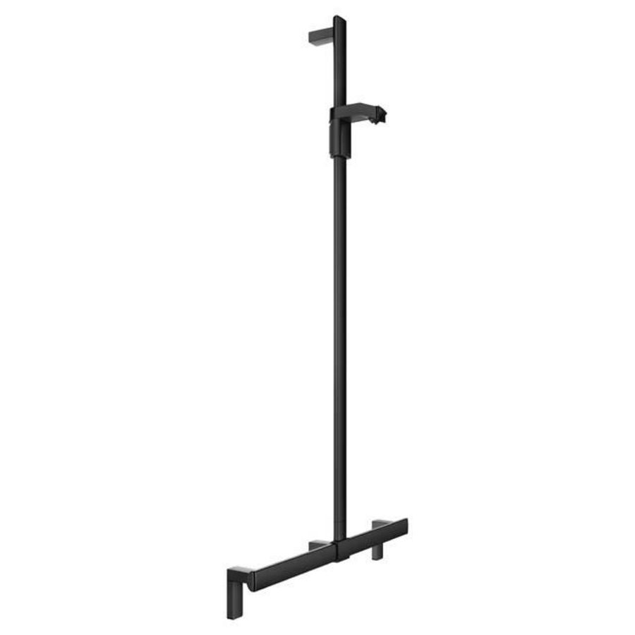 Douchegreep met douchestang 700/1301mm zwart mat