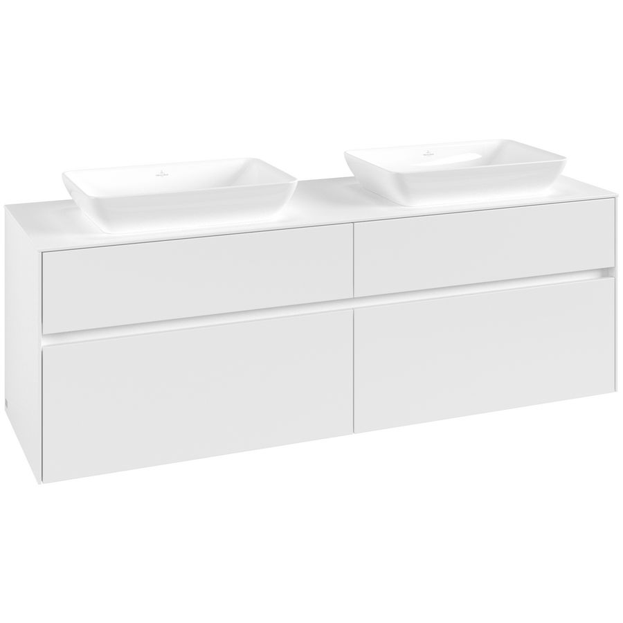 Wastafelonderkast Collaro 1600x548x500mm Wh.Matt C12300MS
