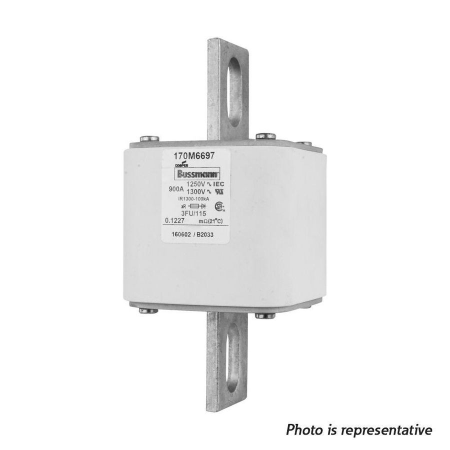 Zekering hoge snelheid 900A AC 1250V 100kA size 3 76x92x1
