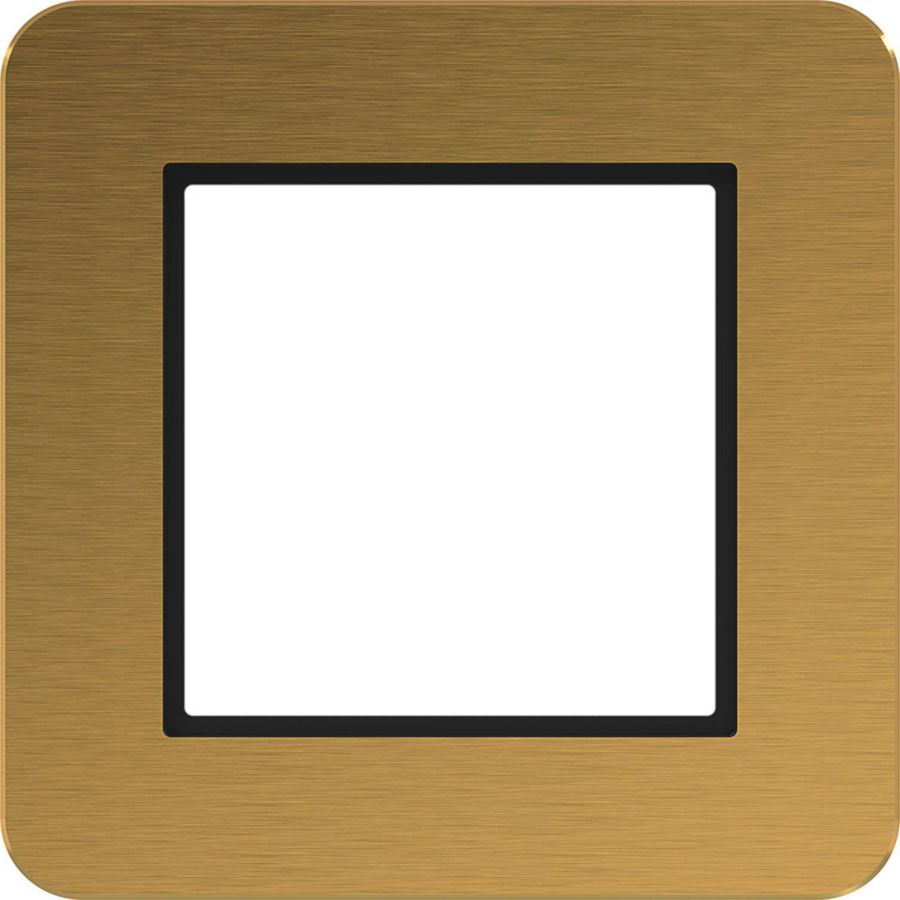 LED-afdekraam 1-voudig, C.8, solar alu, geborsteld aluminium