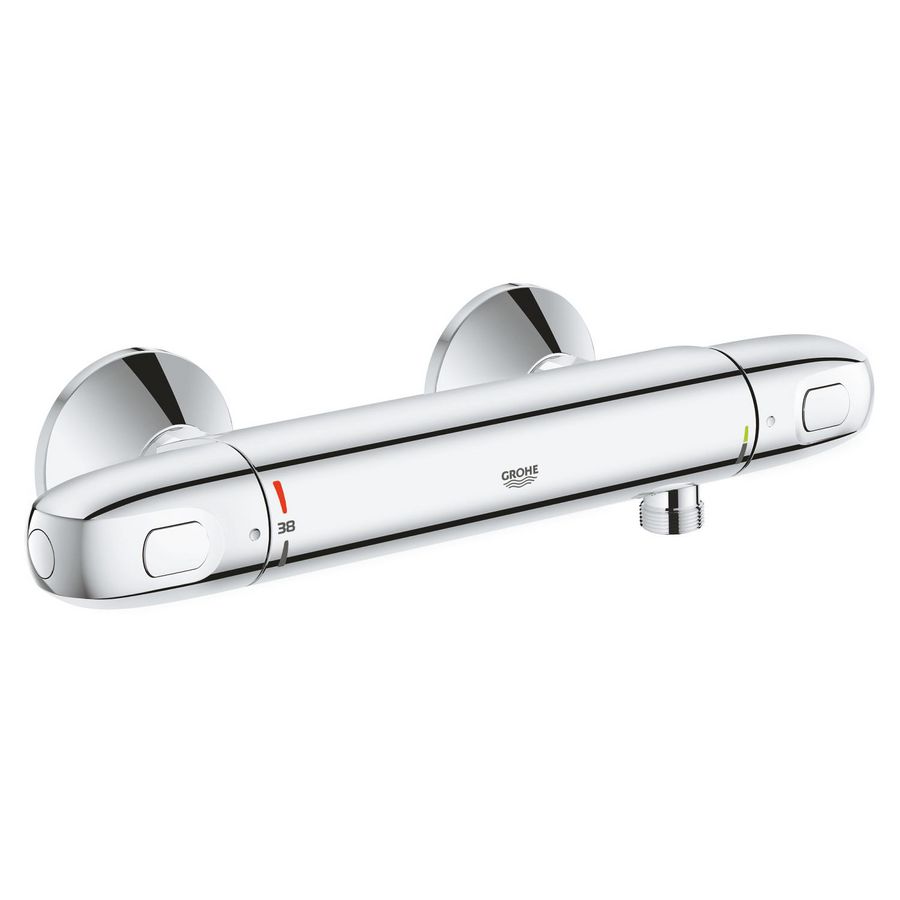 Grohtherm 1000 2-greeps therm.douchekraan chroom hoh 150mm incl. S-koppelingen (prof)