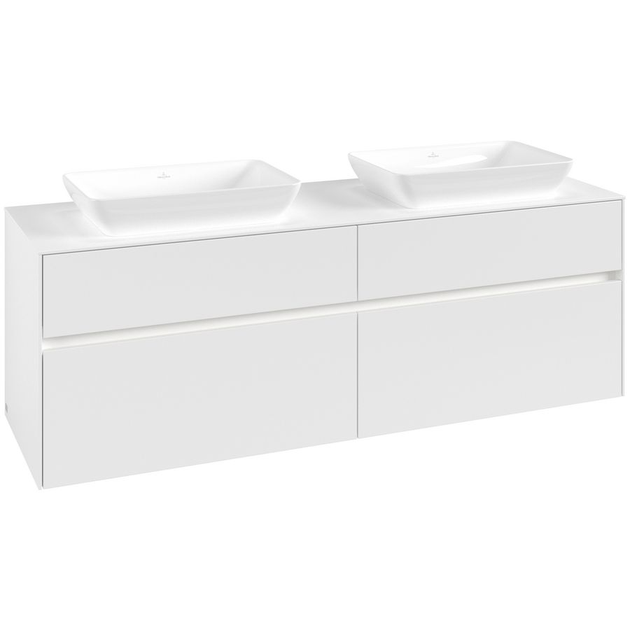 Wastafelonderkast Collaro 1600x548x500mm Wh.Matt C123B0MS