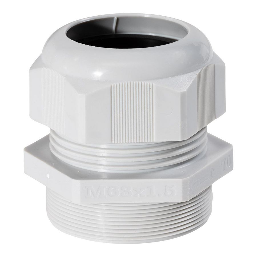 Wartel M63x1,5/34-44mm licht grijs