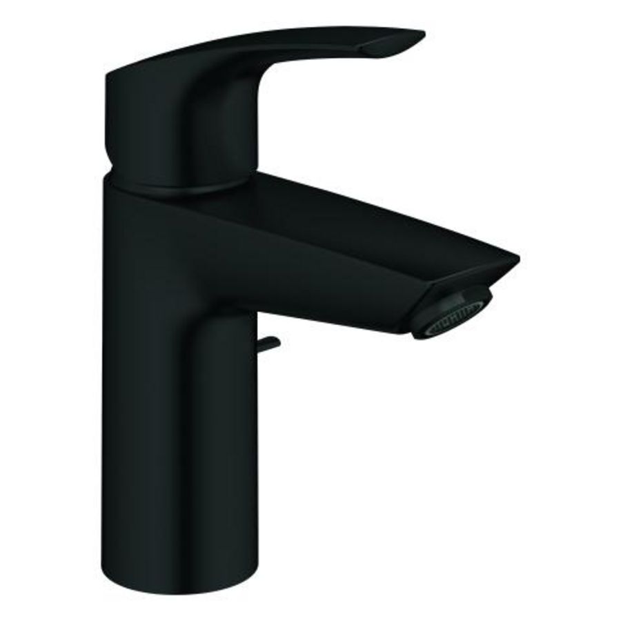 Eurosmart S-Size wastafelmengkraan ES Matte Black (mat zwart) incl. wasteinrichting (prof)