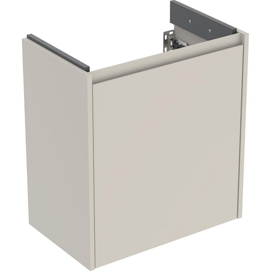 Onderkast voor wastafel 1 deur 55x60.3x33.7cm Breedte wastafel=60cm zandgrijs / gelakt zijdemat