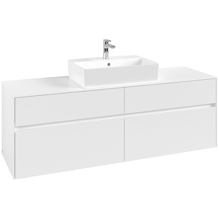 Wastafelonderkast Collaro 1600x548x500mm Wh.Matt C13400MS