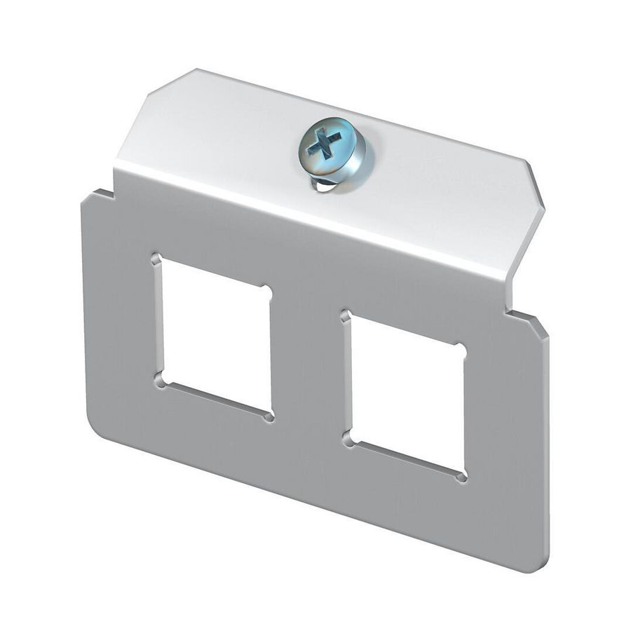 Dragerplaat 2 x gatenpatroon type LE 72x47 rvs A2