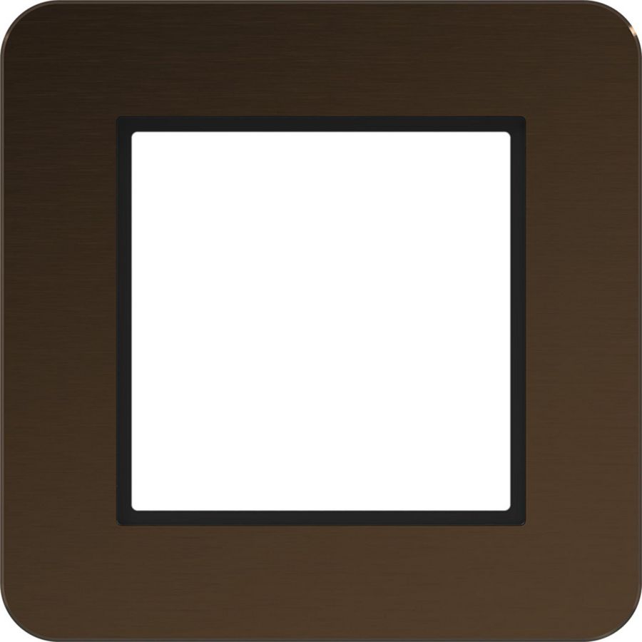 LED-afdekraam 1-voudig, C.8, dawn alu, geborsteld aluminium