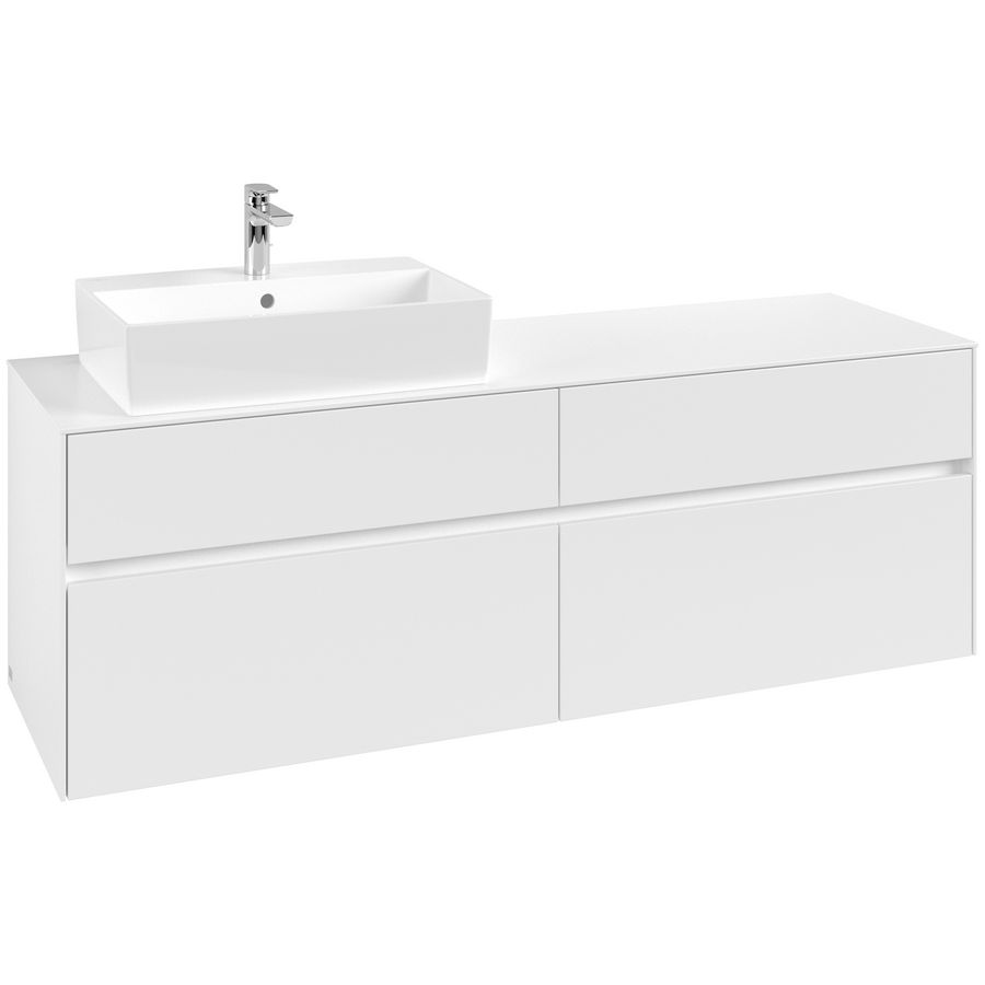 Wastafelonderkast Collaro 1600x548x500mm Wh.Matt C13500MS