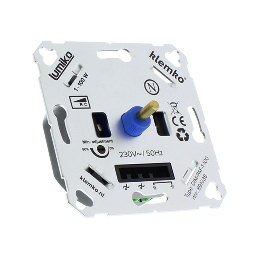Universele leddimmer faseafsnijding tussen 1-100W
