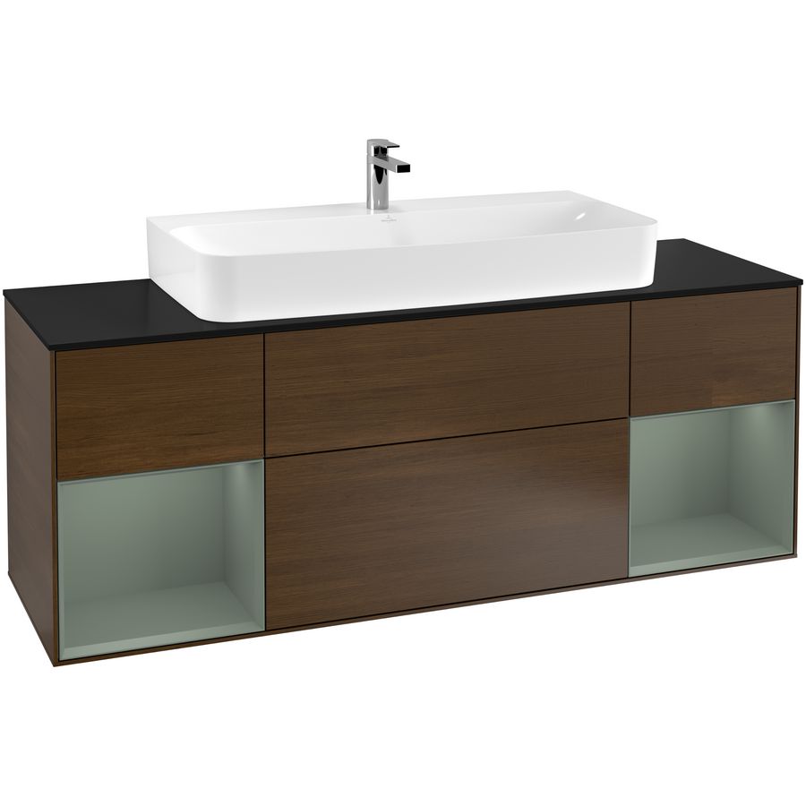 Wastafelonderkast Finion 1600x603x501mm W.Veneer G212GMGN