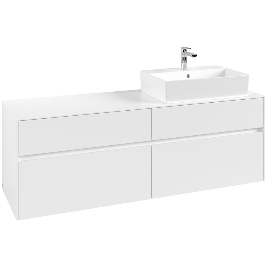 Wastafelonderkast Collaro 1600x548x500mm Wh.Matt C13600MS