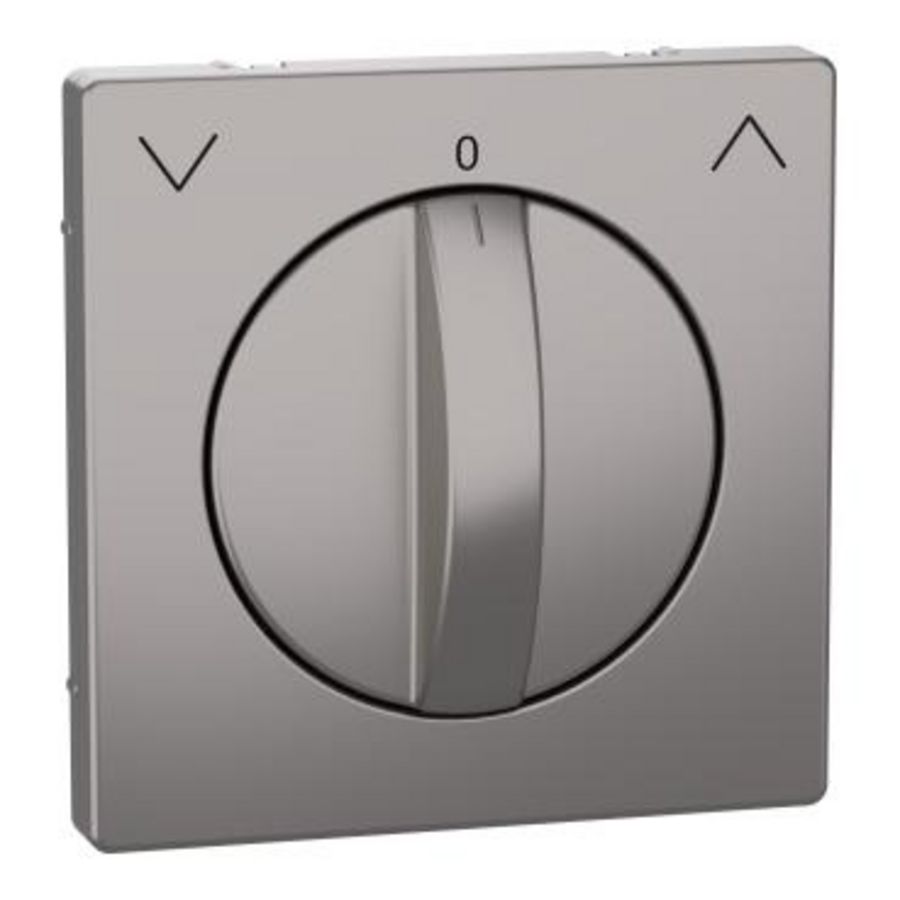 Centraalplaat voor jaloezie-draaiknop Nikkel metallic SysD