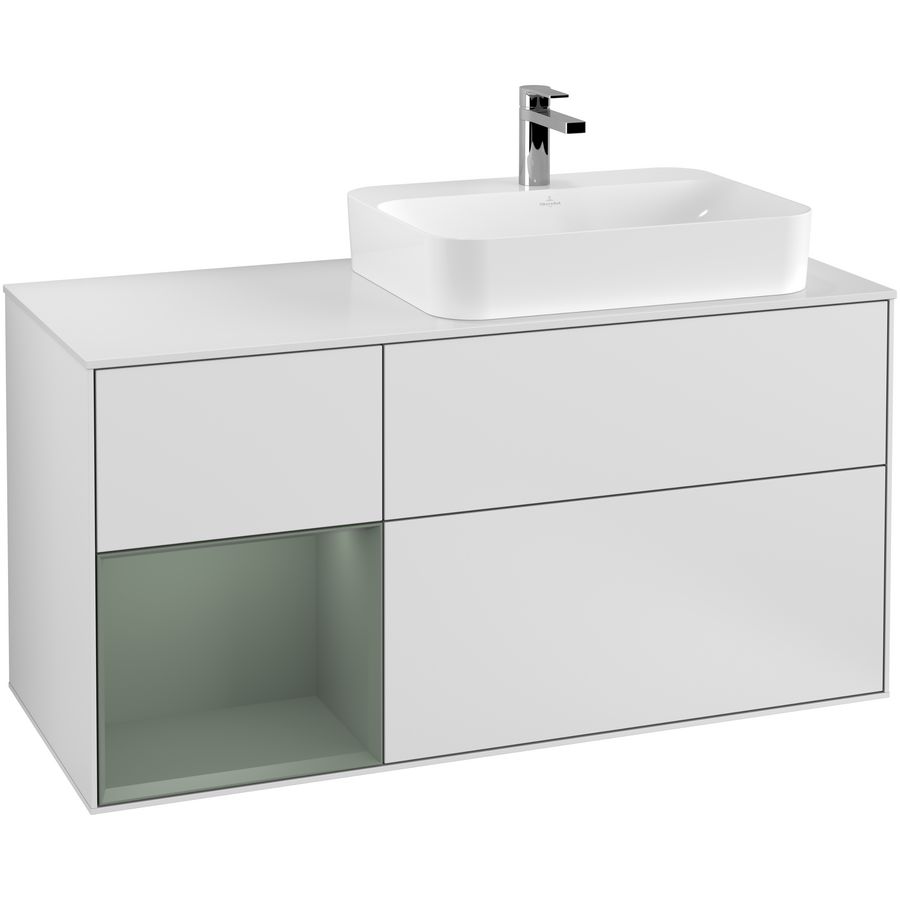 Wastafelonderkast Finion 1200x603x501mm White Matt Lacquer G391GMMT
