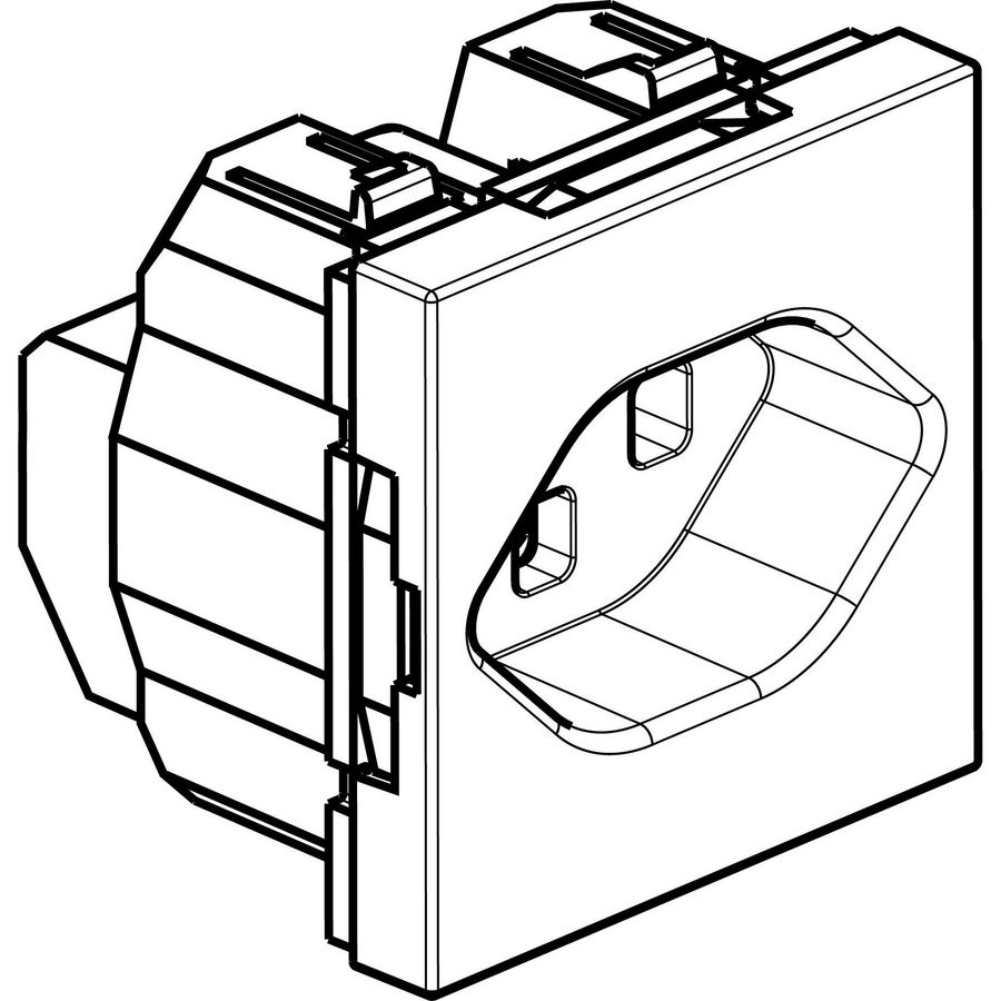 Wandcontactdoos CH type 23 Arteor VVE=10
