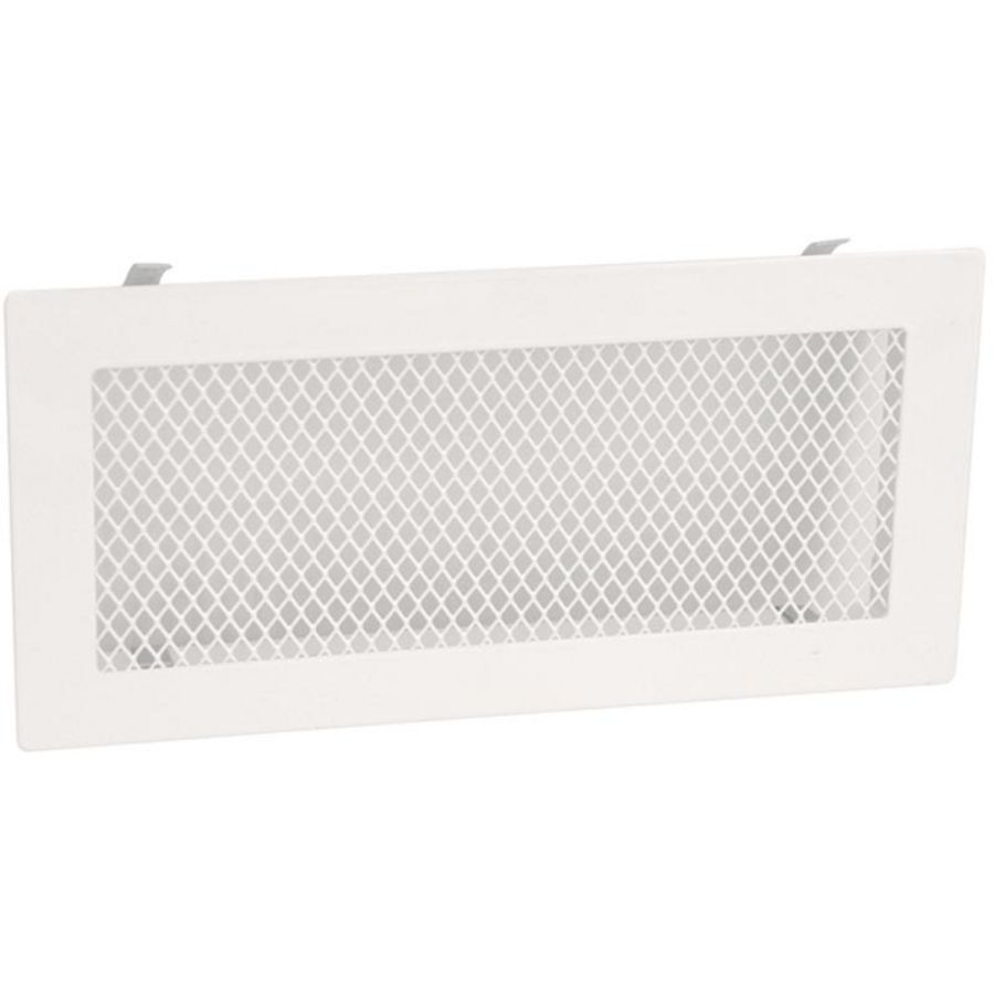 Stalen ventilatierooster 250x120mm wit