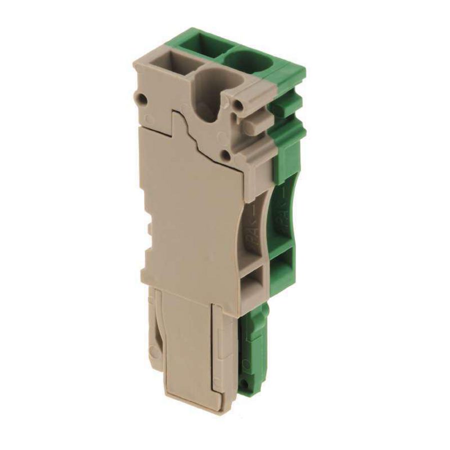 Plug Plug-in groen d.beige 2.5mm² 24 A, 1867090000 VVE=25