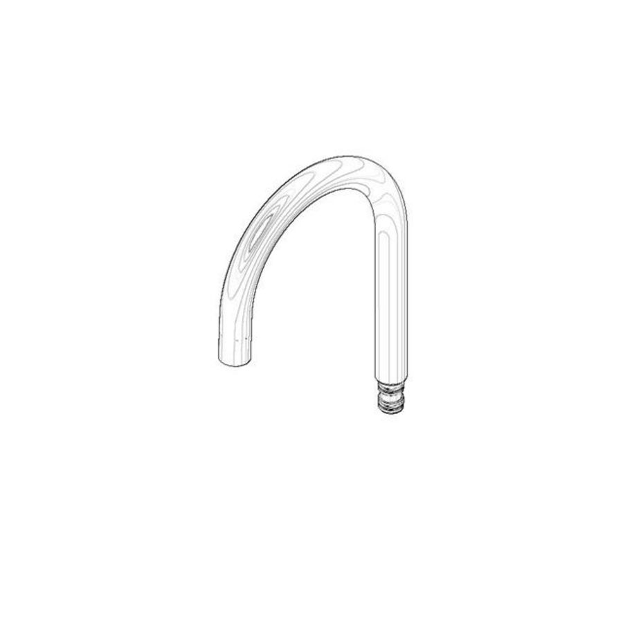 Uitloop 135mm Platina gebors.
