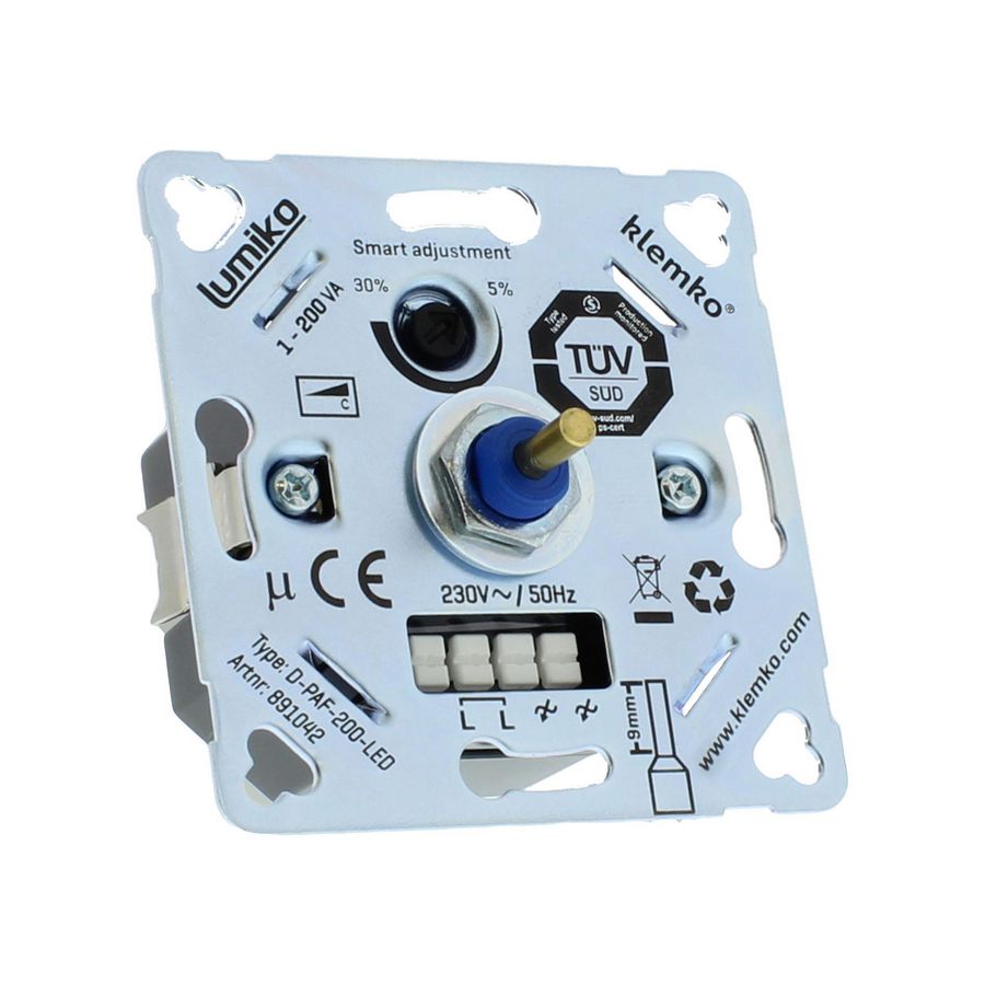 Universele leddimmer faseafsnijding tussen 1-200W