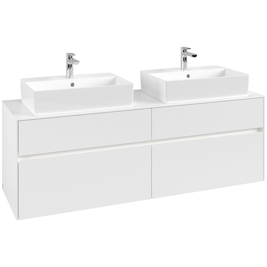 Wastafelonderkast Collaro 1600x548x500mm Wh.Matt C137B0MS
