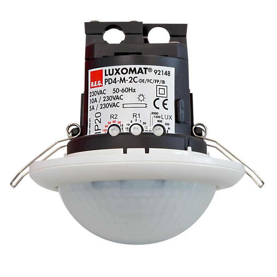Aanwezigheidsmelder 2C 360gr. IB wit IP20 24m 2Kanaal