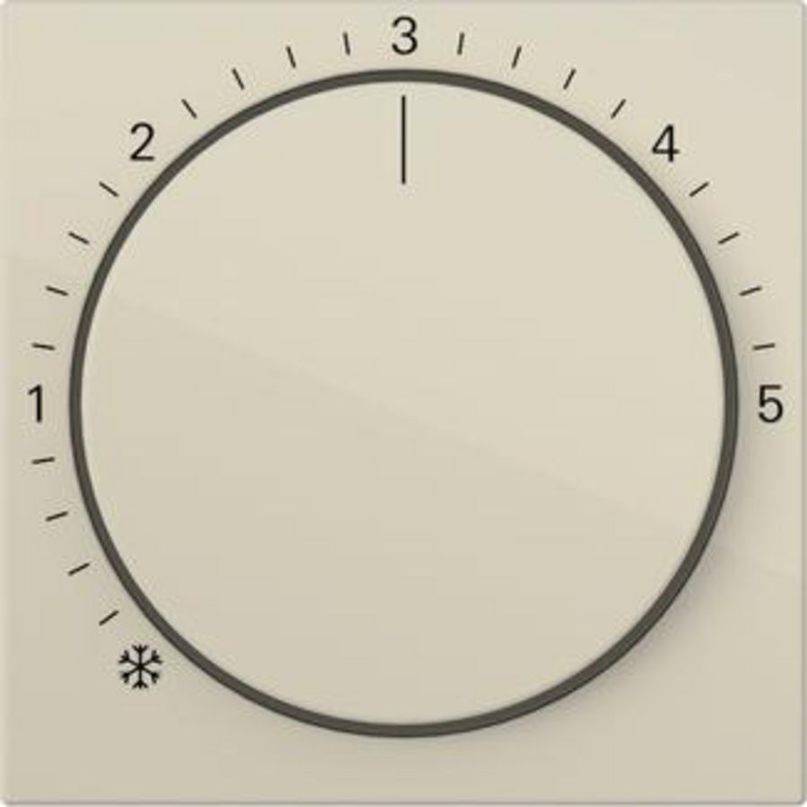 Afdekking ruimtetemperatuurregelaar System 55 creme wit