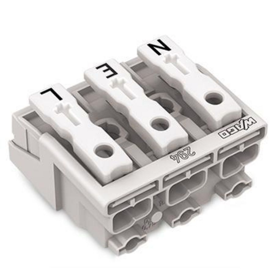 Kroonklem Drukknop extern wit 294-4093/3025-000 VVE=500