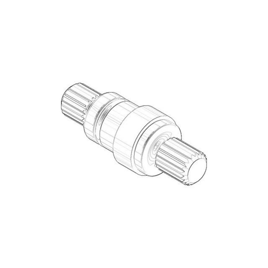 Aansluiting 12,15x37,2mm chr 04290611100-00