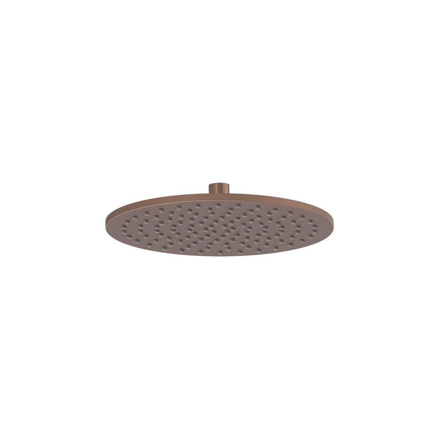 Hoofddouche 9l/min. 250mm antikalk nozzles geborsteld  mat koper PVD MAY