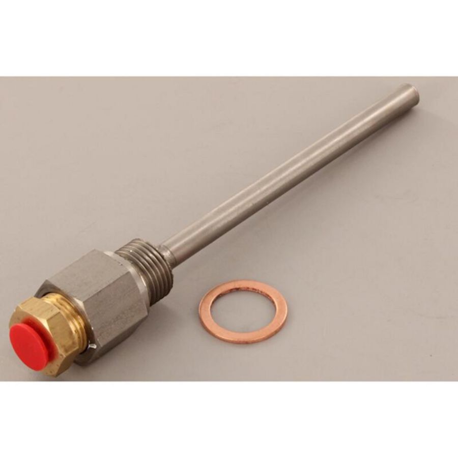 Dompelbuis RVS 150mm diameter =7mm G1/2"