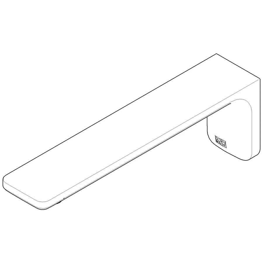 Uitloop 210mm, 3,78l/min. Platina gebors.